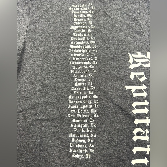 Taylor Swift Reputation Stadium Tour Concert Tee Shirt Size Small Gray 2018 - Picture 6 of 9